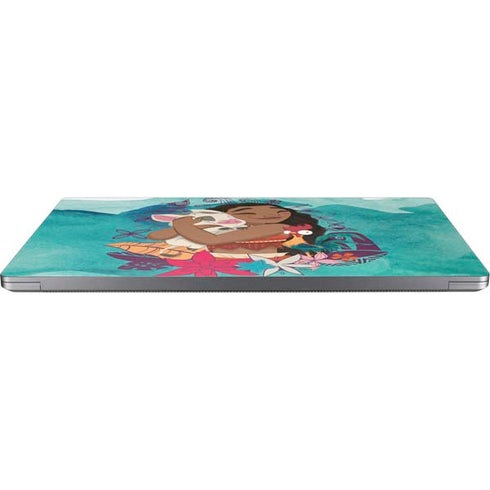 Disney Princess Moana with Pua and Heihei Universal Laptop 12in (9.8 x 6.8in) Skin